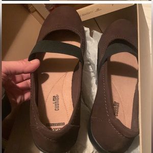 CLARKS Brown Medora Ally Nubuck Mary Jane Casual Shoes Women’s Size 9